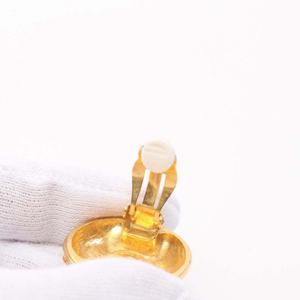 CHANEL Authentic White Logo Earrings - Picture 7 of 7